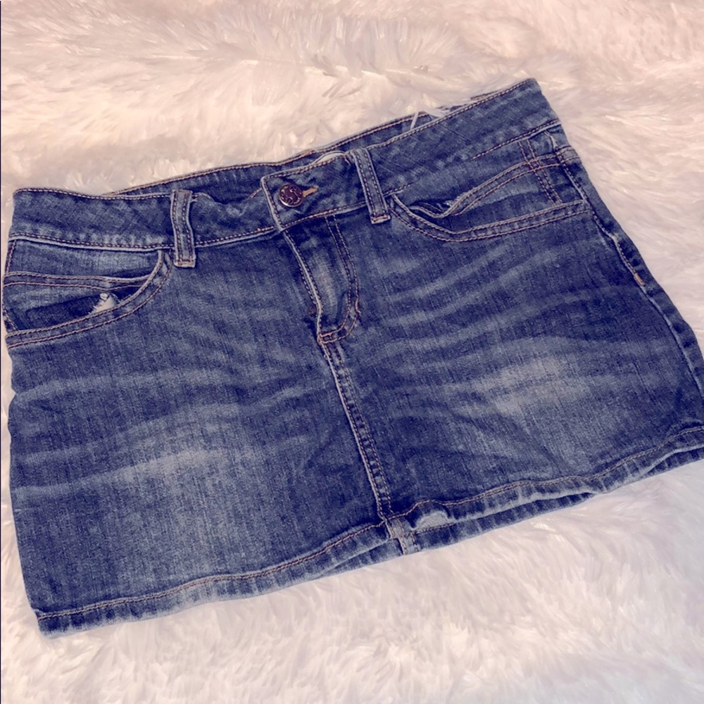 Mini Cello Denim Jean Skirt